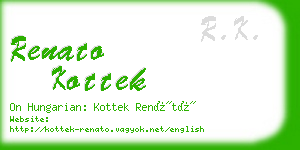 renato kottek business card